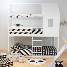 MueMue Funda nórdica 3 piezas pack de 2 + cojín algodón blanco 90x190cm