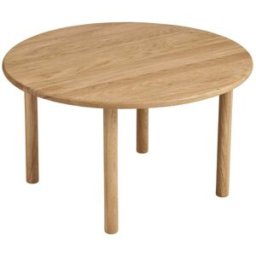 Moloo Mesa de centro en roble macizo natural ø70 cm