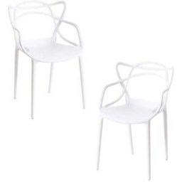 Regalos Miguel Pack 2 sillas color blanco en polipropileno