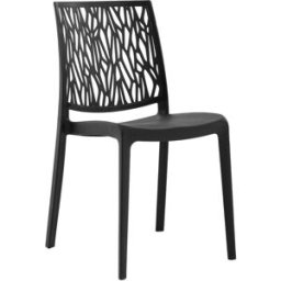 Fuori Conjunto de 4 sillas de resina para interior o exterior antracita