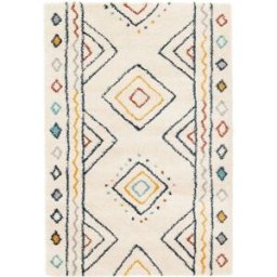 AFK Alfombra diseño suave y voluminosa beige 160 x 230 cm