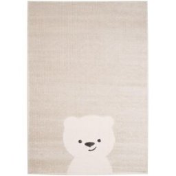 AFK Alfombra infantil súper suave beige 120 x 170 cm