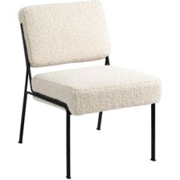 Nordlys Sillón escandinavo 1 plaza en lana con patas de acero blanco