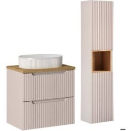Petits meubles Conjunto de muebles con lavabo paneles de melamina y mdf cachemira