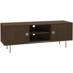 sweeek Mueble de tv vintage con decoración de madera y acero inoxidable, 2