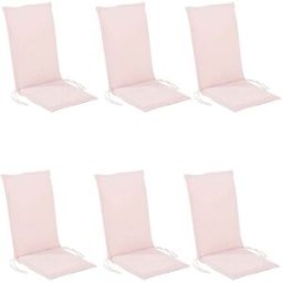Edenjardin Pack 6 cojines para sillones de exterior repelente al agua rosa