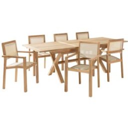 MACABANE Conjunto de salón de jardín para 8/10 personas