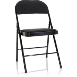 hjh OFFICE Silla de tela negro