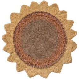 Lorena Canals Alfombra infantil lavable redonda de algodón miel ø120cm