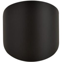 Wonderlamp Aplique de pared con forma redonceada de metal negro