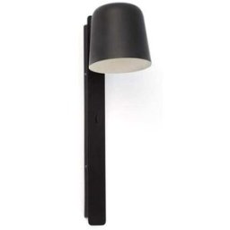 FARO BARCELONA Aplique acero negro 14.5x18x46 cm