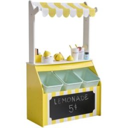 Teamson Puesto de limonada de madera, 100 cm, blanco