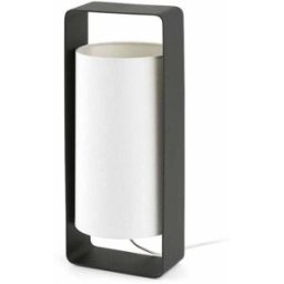 FARO BARCELONA Lámpara metal y textil blanco 40cm