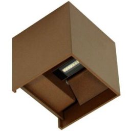 Beneito & Faure Aplique de pared led corten ip54 6,8w con aletas orientables 3000k