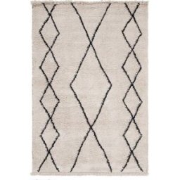 Carpet Living Alfombra de decoración en tela blanca 160x230cm