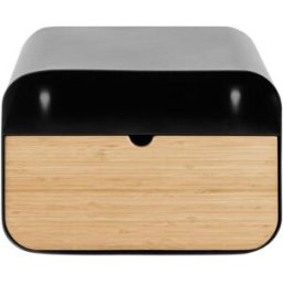 Drawer Mesa de noche de pared de metal - negro
