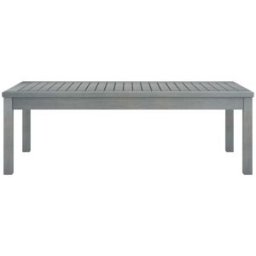 Maison Chic Mesa de centro, mesa de café de madera maciza gris 100x50x33cm