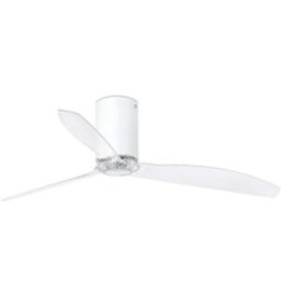 FARO BARCELONA Ventilador sin luz pc transparente 128x128x29 cm