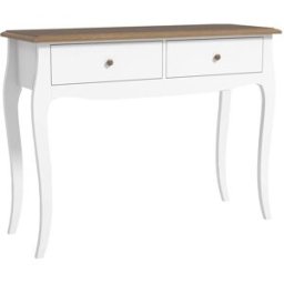 Homcom Mesa de consola 100x35x76.5 cm blanco