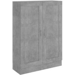 Maison Chic Armario de libros madera gris hormigón 82,5x30,5x11 cm