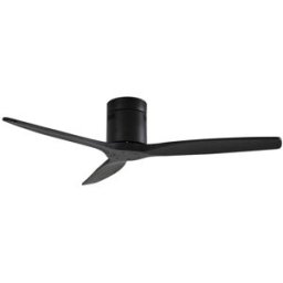 Lucande Ventilador de techo de metal negro
