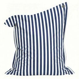 Deco Arts Funda puf gigante xxl 180x140cm rayas azul marino