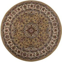 THEKO Alfombra diseño oriental polipropileno camel d 133 cm