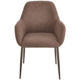 MondoViro Conjunto de sillas de tela marrón 60x62 cm 85h