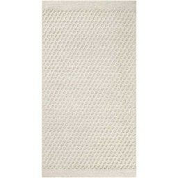 Wecon Home Alfombra crudo diseño tufting a mano en relieve 70x140