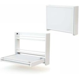AT4 Cambiador abatible de pared en madera blanco
