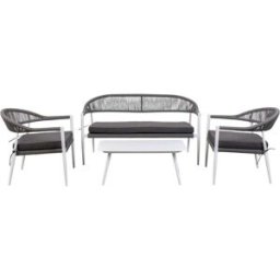 Fijalo Conjunto de mesa sofá y 2 sillones multicolor