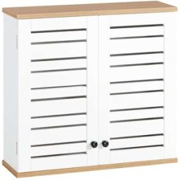 SoBuy Mueble de pared con 2 puertas madera blanco