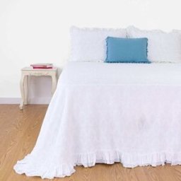 Casa da Laura Colcha 100% Algodón Blanco