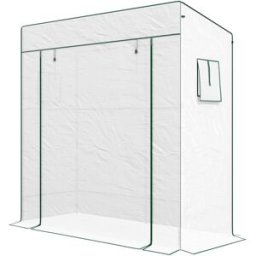 Maison Chic Invernadero de jardín de pe blanco 196x77x197 cm.