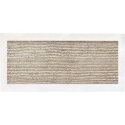 NATYAL Cabecero de yute natural y madera maciza en tono blanco 140x74cm