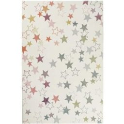 Esprit Alfombra para los niños, diseño cielo estrellado blanco pastel 133x200