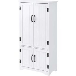 Maison Chic Aparador moderno de madera blanca 60x30x123 cm