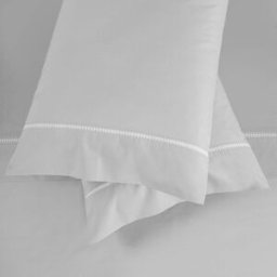 Casa da Laura Sábanas 100% algodón 400 hilos gris cama 135/140 2 almohadas 50 x 8