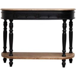 Chehoma Consola de madera negra