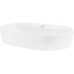 ML-Design Lavamanos ovalado de baño lavabo encimera o pared blanco moderno