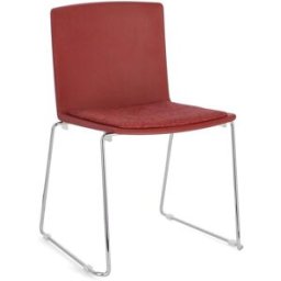 Bizzotto Juego 6 sillas acero rojo