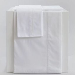 Casa da Laura Sábanas 100% algodón 200 hilos bordado blanco cama 150/160 2 almohad