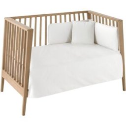 Cambrass Juego 2 piezas funda nórdica cuna 70 110x170x3 cm crema