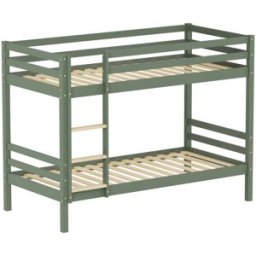 Happy Garden Literas infantiles apilables 190x90cm verde