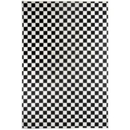 Un amour de tapis Alfombra de exterior, alfombra reversible en blanco y negro 160x230