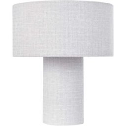 Beliani Lámpara de mesa gris