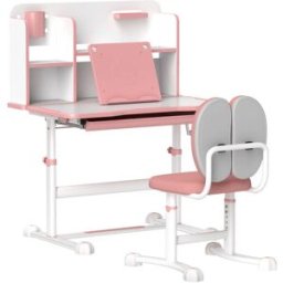 AIYAPLAY Escritorio infantil 80x55x107.5 cm rosa