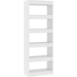Maison Chic Estantería/divisor madera de ingeniería blanco 60x30x166 cm