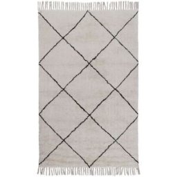 Carpet Living Alfombra de decoración en algodón blanca 160x230cm