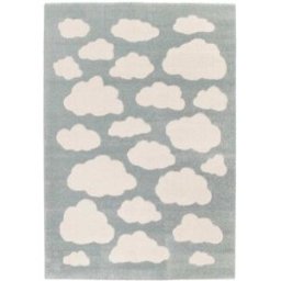 AFK Alfombra infantil con efecto relieve azul 120 x 170 cm